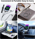 Temdan for Travel Vacation Essentials,3 in 2 USB C Cable for Apple Watch Charger/iPhone 17 Charger/Lightning,Multi Charging Cable Cord,Camping Essentials,Designed for iWatch &iPhone 16-12-5FT Black