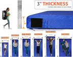 3 Inch GAIALOOP Thick Memory Foam Camping Mattress Sleeping Pad [Car/Tent/Cot] Glamping Portable Floor Mat Roll Up Futon Mattress for Guests Sleepover