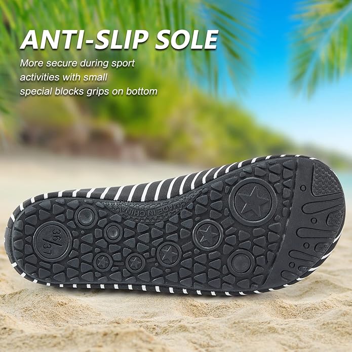 Deevike Water Shoes for Women Men Barefoot Quick-Dry Aqua Socks Slip-on for Beach Swim Surf Yoga Exercise