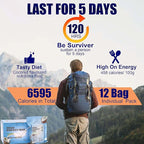 Emergency Food Bars - Coconut Flavor Hardtack, Mre Meals Military, 20 Years Shelf Life, Emergency Meals Ration Bars, Emergency Supplies for Disaster Preparedness, 12 Count