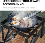 Outdoor Propane Burner Heavy Duty Propane Gas Stoves for Cooking with 10 PSI Regulator and Cast Iron Braided Holes Perfect for Home Brewing, Crawfish Boiler, Turkey Fryer and Seafood Boiler