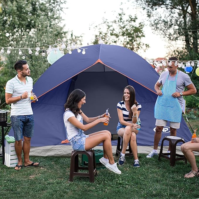 unp Camping Tent 2/3/4/6 Person Dome Tent, Easy to Set Up for Camping, Lightweight Camping Tent, Portable Camping Tent for Outdoor and Backpacking Beaches