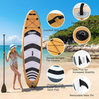 Inflatable Stand Up Paddle Board: Uboway Inflatable Kayak Paddle Board with Premium SUP Accessories, Non-Slip Comfort Deck with Backpack, Bonus Dry Bag & Hand Pump, Sup Board for Yoga Fishing Surf