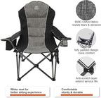 Camping Chairs for Adults,High Back Folding Camp Chair with Cup Holder and Cooler Bag,Heavy Duty Outdoor Lawn Chairs,Perfect for Camping,Hiking,Picnics,and Beach Trips,Black…