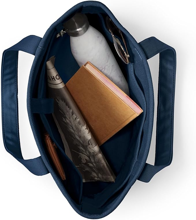 Lands' End Open Top Canvas Tote Bag