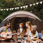 4 Person Easy Pop Up Tent,9.5’X6.6’X52'',Waterproof, Automatic Setup,2 Doors-Instant Family Tents for Camping, Hiking & Traveling