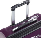 DELSEY PARIS Helium Aero Hardside Expandable Luggage with Spinner Wheels, Plum, 2-Piece Set (21/24)