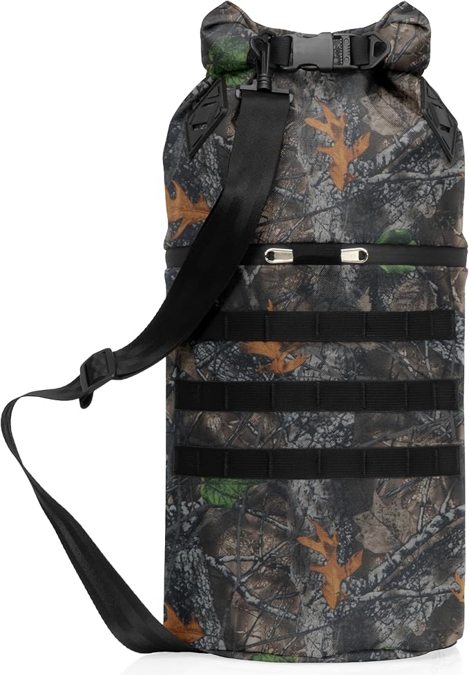 Xtreme Sight Line ~ AQUA RT Faraday Dry Bag~ Water-Proof Faraday Dry Bag for Laptops, Tablets, and Mid-Size Electronics ~ Tracking/Hacking Defense ~ Backwoods Camo
