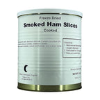 Freeze Dried Cooked Smoked Ham Slices , Jarred and Packed Emergency Food Supply | Hunting, Survival, Camping, Backpacking Long Term Food Storage 25+ years shelf life | Easy Prep Survival Food 10 Size Cans (Smoked Ham Slices)