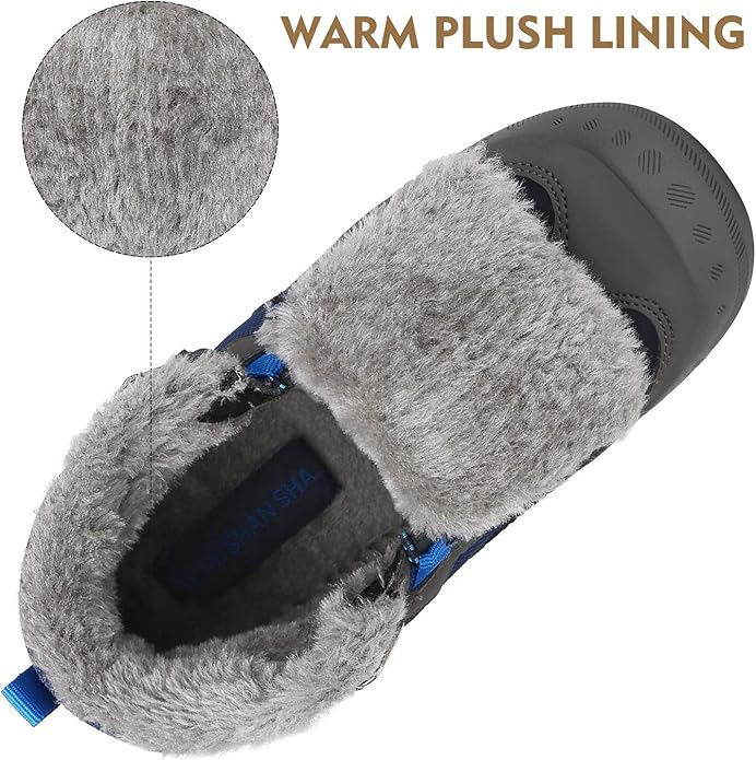 Mishansha Kids Hiking Boots Toddler Girls Boys Hiking Shoes Water-Resistant Anti-Collision Non-Slip Athletic Outdoor Trekking Boots