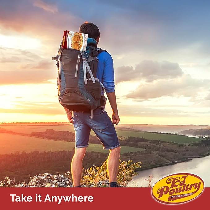 KJ Poultry Kosher Ready Meals - (6 Pack Ultimate Variety - Beef & Chicken) Prepared Entree Fully Cooked, Shelf Stable Microwave Dinner Travel Military Camping Emergency Survival Protein