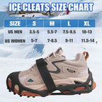 Ice Cleats Snow Traction Cleats for Boots and Shoes 28 Studs Ice Crampons for Walking on Snow and Ice Anti Slip Coershoe Rubber Ice Grippers Slip-on Stretch Footwaer
