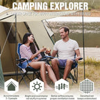 Chihee Camping Tent 2-3 Person Pop Up with Hydraulic Structure Family Tents Waterproof Windproof Outdoor Shelter Travelling Spacious One-Room Layout Quick Setup Durable Fiberglass & Aluminum Frame