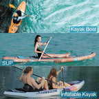 UPWELL Universal Kayak Seat with Detachable Storage Bag & 4 Adjustable Strap, Paddle Board Seat with Memory Foam Padded and Backrest for Kayak, Canoe, Sup