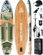 11'6"x35" Inflatable Paddle Board, 450lbs Extra Wide Stand Up Sup Board for Adults, Blow Up Paddleboard Kayak Non-Slip Stable Deck Boat for Yoga Fishing Surf