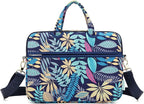 kayond Forest Series Bule Patten Waterproof Laptop Shoulder Messenger Bag Case Sleeve for 14 Inch 14.1 Inch Laptop