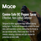 Mace Animal Repellent Sprays - Guard Alaska Bear Spray & Muzzle Dog Repellent Spray, EPA Registered, Outdoor Safety & Self Defense Protection for Hiking, Camping, & Animal Encounters