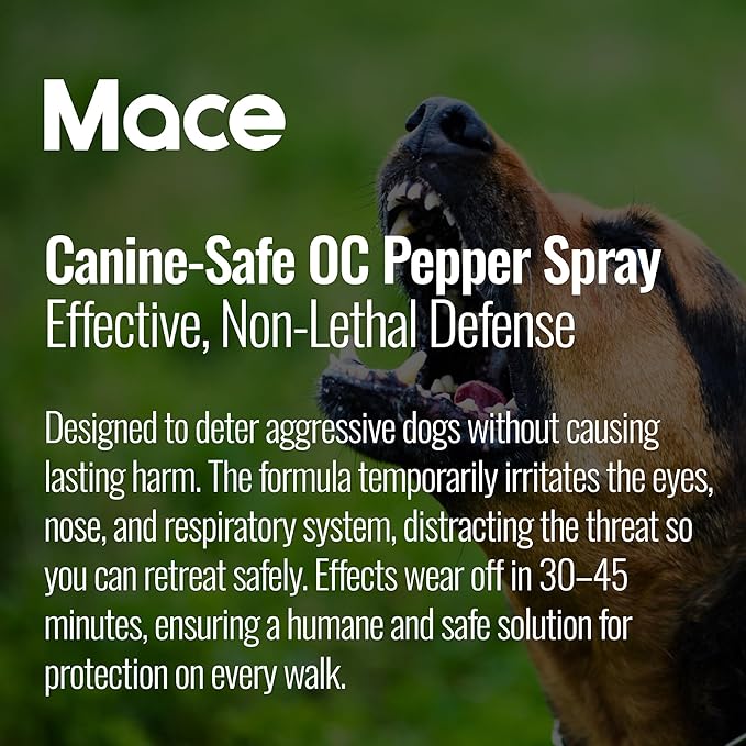 Mace Animal Repellent Sprays - Guard Alaska Bear Spray & Muzzle Dog Repellent Spray, EPA Registered, Outdoor Safety & Self Defense Protection for Hiking, Camping, & Animal Encounters