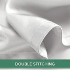 Full Sheets by Pure Bamboo, Genuine 100% Organic Viscose Derived from Bamboo Bed Sheet Set, Luxuriously Soft & Cooling, Double Stitching, Lifetime Quality Promise (Full, White)