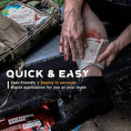 EVERLIT Mini 4 x 6 Inch Emergency Bandage Compression Trauma Pressure Wound Dressing Sterile Vacuum-Sealed for Bleeding Control, Gun Shot, Medical Kit, First Aid IFAK (2)