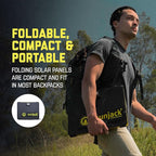 SunJack – 60 Watt Foldable Solar Panel, ETFE Waterproof Portable Solar Panel with Kickstands, USB-C PD30W, USB-A QC3.0, DC Output, Solar Panels for Camping, Hiking, Emergency Power