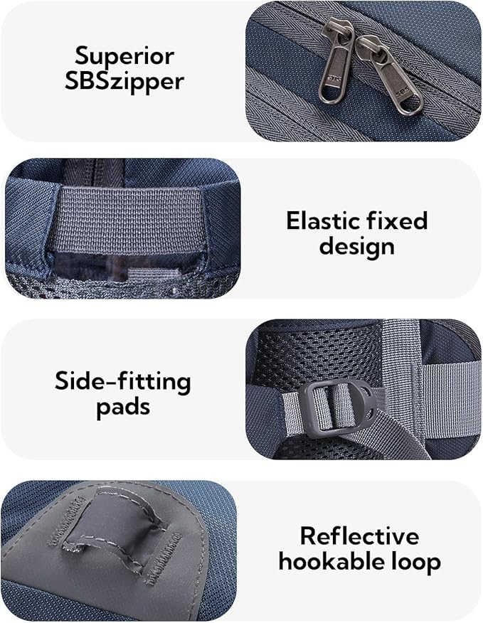 WATERFLY Fanny Pack Waist Bag: Fannie Pack 2 Water Bottle Holders Lumbar Belt Hiking Walking Running Jogging Camping Large Woman Man (Bottle Not Included)