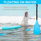 SUP Paddle – 4-Piece Adjustable Kayak Oar, Detachable Aluminum Alloy Paddle Board Paddles, Floating Carbon Fiber Textured Blade, Lightweight & Durable with Stretchable Leash