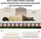 Naturehike Compact King Size Air Mattress with Electric Built-in Pump, 79 * 71in Extra Wide 2-min Quick Inflatable Mattresses for Home, Camping, Guests, Travel, Morning View Series