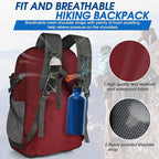 IGOLUMON Hiking Backpack 40L Packable Lightweight Camping Backpack Men Women Waterproof Hiking Daypack Outdoor Travel Daypack