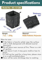 camping moon Storage Box Accessory Small Gear Organizer XS Black BG-1212BK (Black)