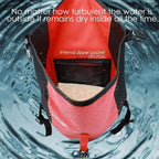Dry Bags Waterproof Backpack,Waterproof backpack for Water sports,boating,Floating,hiking, camping and other outdoor activities 25L.(Red)