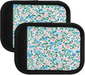 Qilmy Fresh Style Floral Fragments Luggage Handle Wrap 2Pack Luggage Identifiers Tag Comfort Handle Grips Cover for Stroller Suitcase Bag Airplane Travel Accessories1523