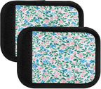 Qilmy Fresh Style Floral Fragments Luggage Handle Wrap 2Pack Luggage Identifiers Tag Comfort Handle Grips Cover for Stroller Suitcase Bag Airplane Travel Accessories1523