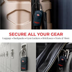 Keyless Luggage Locks TSA Approved, No Combination Needed, Lifetime Card Keys, Durable Metal Suitcase Lock for Travel Essentials & Checked Bags (Blue) (4 Pack)