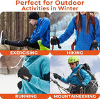 HANDLANDY Winter Running Gloves for Women & Men, Windproof Water-Resistant Thermal Touchscreen Liner Gloves for Cycling, Hiking, Driving, Freezer Work