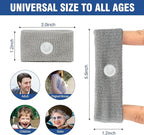 Motion Sickness Bands Anti Nausea Wristband for Adult and Kids Morning Sickness Relief for Pregnant Women Acupressure Nausea Relief for Car, Sea, Air Sickness - 3 Pairs Grey, Black, Blue