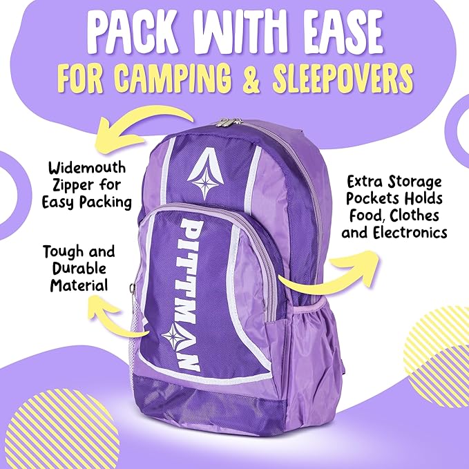 Pittman Outdoors Portable Battery Powered Air Pump with Fun Travel Backpack