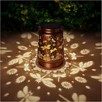 2 Pack Dragonfly Solar Lanterns Outdoor Waterproof Rose Garden Decor Gifts for Women Mom Grandma Hanging Solar Lights Metal Lantern Decoration Outside for Yard,Patio,Backyard,Porch