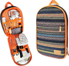 Camping Cooking Utensils Set - Camping Utensil Set Car Camping Cooking Essentials Gear for Camp Kitchen Cooking and Grilling, Stainless Steel & Silicone Ideal Gift for RV Tent Camper