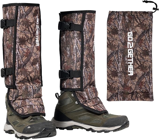 Snake Gaiter, Gaiters for Hunting, Waterproof Snake Chap for Men and Women,Shoe Boot Leg Gaiter with Adjustable Size