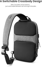 tomtoc 7L Sling Backpack Crossbody Bag for Men Women, EDC Daypack Chest Shoulder bag for 14-inch MacBook Pro M5, 13" MacBook Air/Pro, 13'' iPad Pro M5/iPad Air M3, Organized, Daily Use, Work, Travel-S