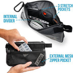 GOBAGS Production Zipper Bags - Electronics & Camera Accessories Bag - Cable organizer, Gear Accessory Pouch, Travel Camera Essentials (Small, Gray)