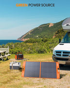 EBL Portable Power Station 500, 519.4Wh Outdoor Solar Generator with 110V/500W AC Outlet for Home Use, Emergency Backup, Camping