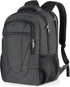 BIKROD Travel Laptop Backpack, 17 Inch Extra Large School Backpacks for Teen Boys and Girls, Black Water Resistant Women Back Pack, Business Men Sturdy Computer Bag