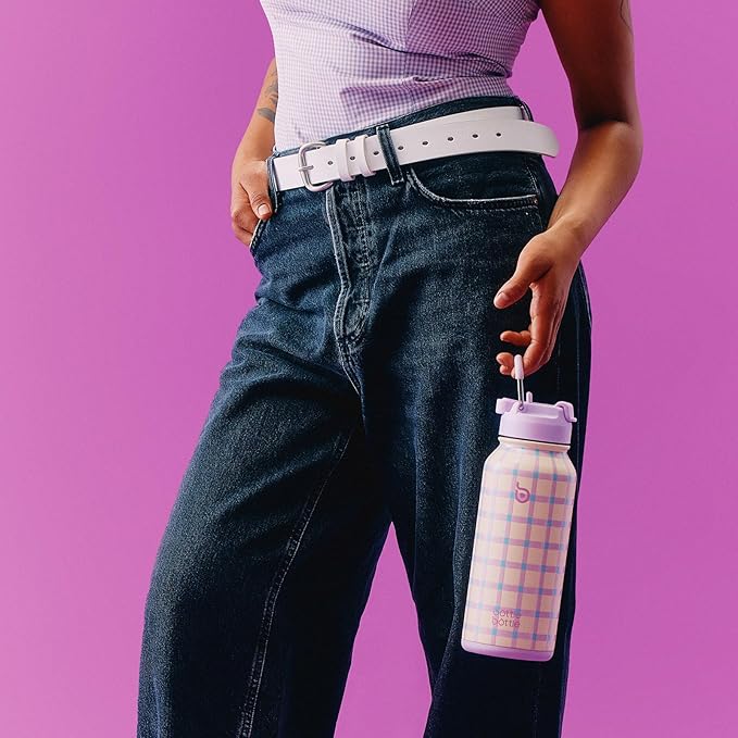 BOTTLE BOTTLE 32oz Insulated Water Bottle Stainless Steel Sport Water Bottle with Straw Dual-use Lid Design for Gym with Pill Box