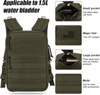 PETAC GEAR Tactical Molle Hydration Pack for 1.5L - Lightweight Water Reservoir Bag for Molle Vest Backpack, for Hiking, Hunting