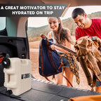 5 Gallon Water Jug, Camping Water Container BPA Free Water Storage with Spigot No Leakage Portable Emergency Water Tank for Outdoor Hiking Camping Picnic Supplies Beige