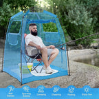 All Weather Proof Pod Sports Pod,540°View Weather Tent,1-4 Person Instant Tent with Sealed Floor,Outdoor Screen House with Carrying Bag,Screen Room for Sport Event,Camping,Fishing