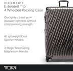 TUMI - 19 Degree Lite 4 Wheel Luggage - Lightweight and Highly Durable, Modern Contour, Hard Shell Men's and Women's Suitcase - 30" Extended Trip Packing Case, Black Graphite