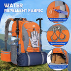 NUBILY 50L Hiking Backpack Waterproof Camping Backpack for Men Women Lightweight HIking Daypack Outdoor Travel Daypack